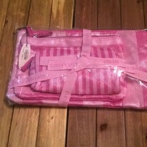 Vintage Victorias Secret cosmetic bags